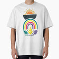 Boho Rainbow - Bohemian - Sun - Bold Design - Colourful - Nature by Deas Creations Unisex T-shirt, Sweatshirt, Hoodie, Long Sleeve Tee - T-Shirt, Sweatshirt, Hoodie