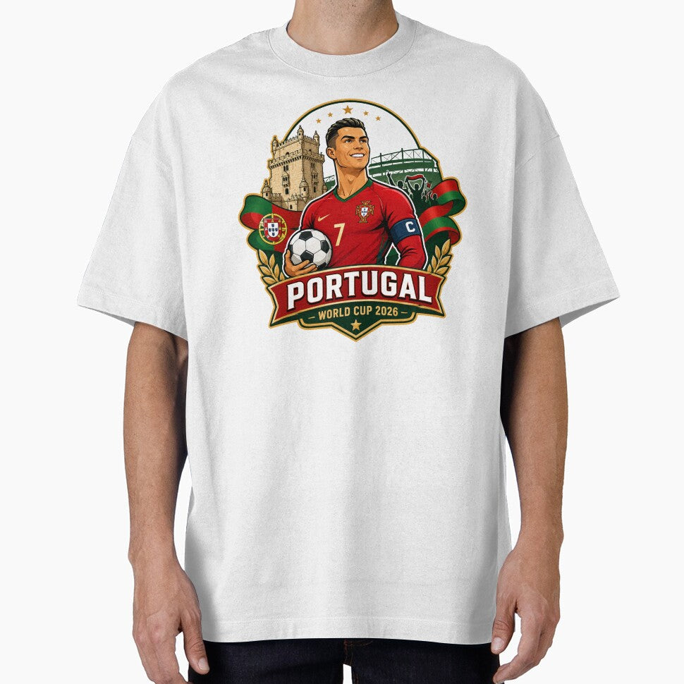 Portuguese Number 7 Football CrestPortuguese Number 7 Football Crest by Retro Arabica Unisex T-shirt, Sweatshirt, Hoodie, Long Sleeve Tee - T-Shirt, Sweatshirt, Hoodie