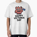 Funny Happy Victoria Day Monster Cute Patriotic Cartoon by InspiredCreatives Unisex T-shirt, Sweatshirt, Hoodie, Long Sleeve Tee - T-Shirt, Sweatshirt, Hoodie