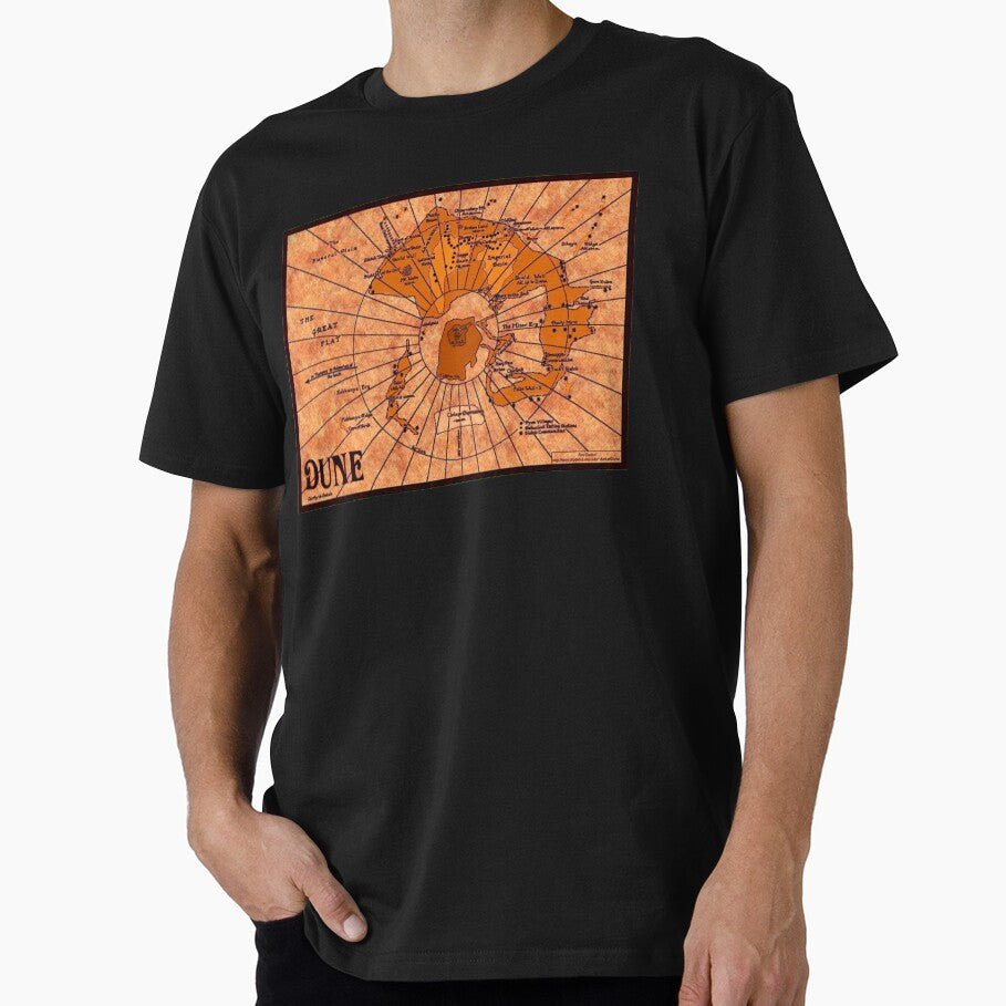 DUNE Map by LuluStardust Unisex T-shirt, Sweatshirt, Hoodie, Long Sleeve Tee - T-Shirt, Sweatshirt, Hoodie