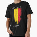 SOCCER TEAMS VERTICAL FLAG - BELGIUM - Fans and Teams for Men and Women T-shirt by wallsandpatts - T-Shirt, Sweatshirt, Hoodie