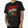 Morocco Football Typography Design | National Football Fan Graphic by TKOprintdesigns Unisex T-shirt, Sweatshirt, Hoodie, Long Sleeve Tee - T-Shirt, Sweatshirt, Hoodie