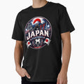 Japan Football Badge Logo  Hardcore Soccer Fan Crest by TKOprintdesigns Unisex T-shirt, Sweatshirt, Hoodie, Long Sleeve Tee - T-Shirt, Sweatshirt, Hoodie