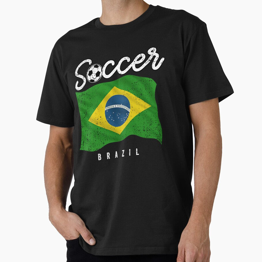 SOCCER TEAMS BIG FLAG - BRAZIL - Fans and Teams for Men and Women T-shirt by wallsandpatts - T-Shirt, Sweatshirt, Hoodie