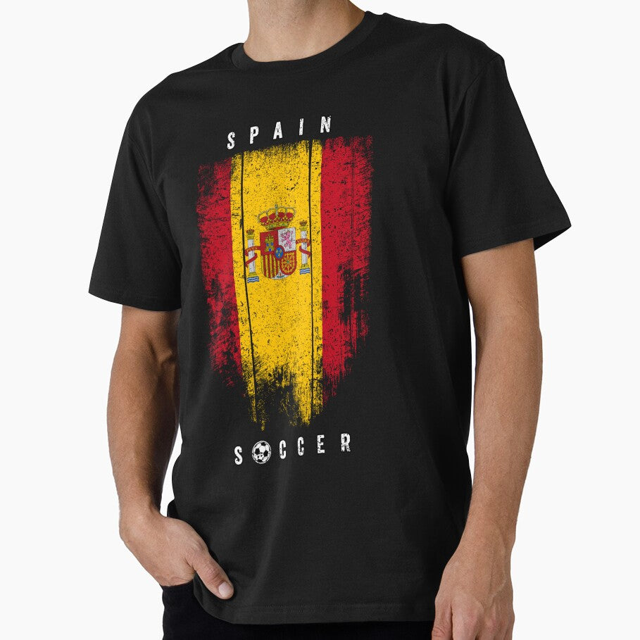SOCCER TEAMS VERTICAL FLAG - SPAIN - Fans and Teams for Men and Women T-shirt by wallsandpatts - T-Shirt, Sweatshirt, Hoodie