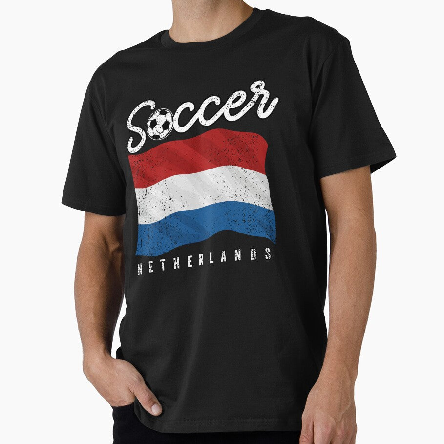 SOCCER TEAMS BIG FLAG - NETHERLANDS - Fans and Teams for Men and Women T-shirt by wallsandpatts - T-Shirt, Sweatshirt, Hoodie