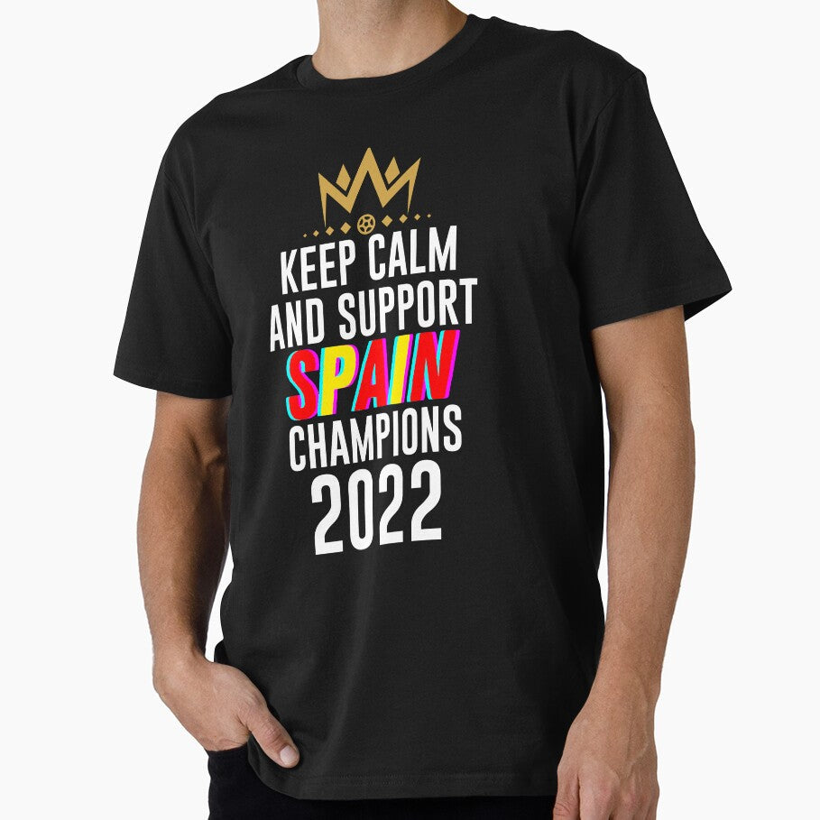 Keep calm and support spain | spain soccer team 2022 champions | spain soccer team qatar by wear4gamers - T-Shirt, Sweatshirt, Hoodie