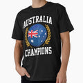 SOCCER BALL FLAG CHAMPIONS - AUSTRALIA - Fans and Teams for Men and Women T-shirt by wallsandpatts - T-Shirt, Sweatshirt, Hoodie