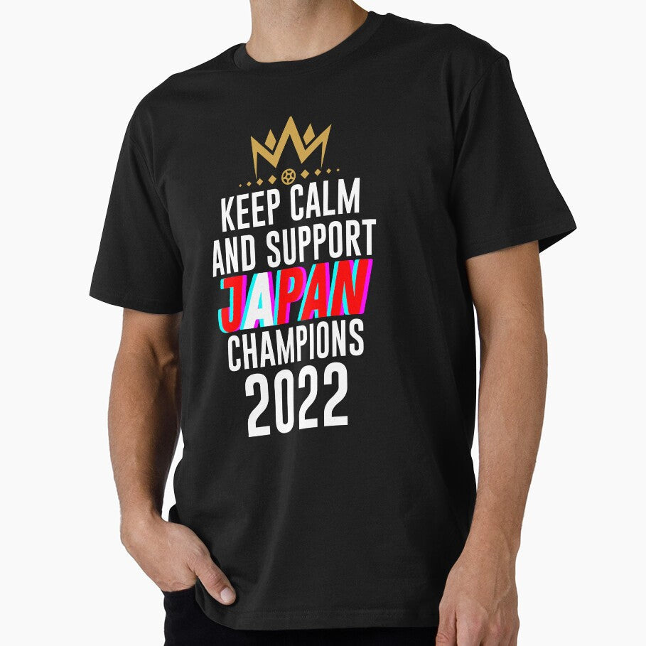 Keep calm and support japan | japan soccer team 2022 champions | japan soccer team qatar by wear4gamers - T-Shirt, Sweatshirt, Hoodie