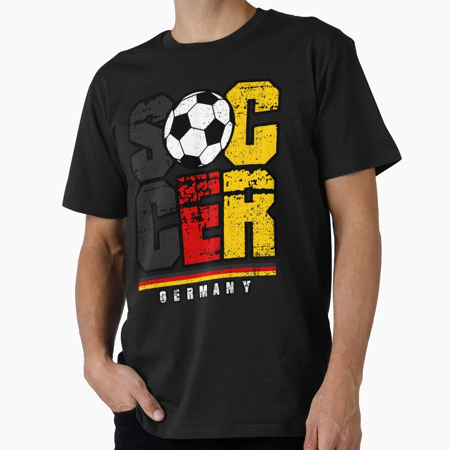 SOCCER TEAMS BIG TEXT SOCCER - GERMANY - Fans and Teams for Men and Women T-shirt by wallsandpatts - T-Shirt, Sweatshirt, Hoodie