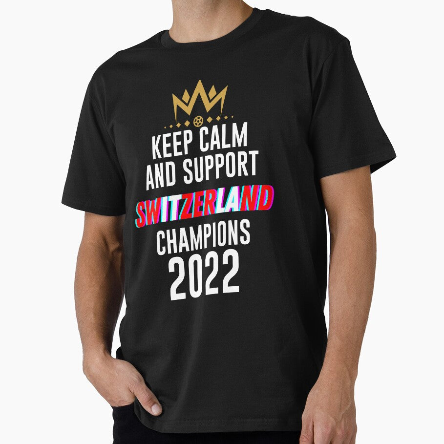 Keep calm and support Switzerland | Switzerland soccer team 2022 champions | Switzerland soccer team qatar by wear4gamers - T-Shirt, Sweatshirt, Hoodie