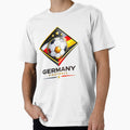 Germany Football Ultra Modern Minimal Soccer Design by TKOprintdesigns Unisex T-shirt, Sweatshirt, Hoodie, Long Sleeve Tee - T-Shirt, Sweatshirt, Hoodie