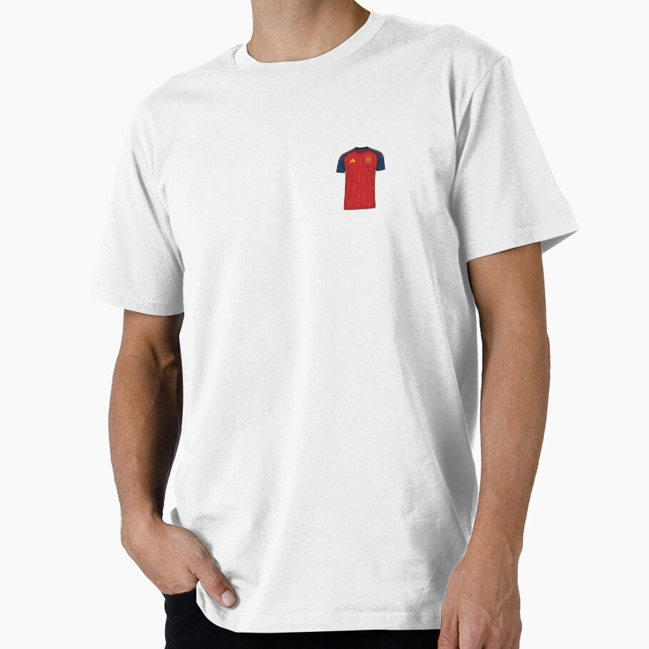 Spain National Team Red Soccer Jersey by rissershop Unisex T-shirt, Sweatshirt, Hoodie, Long Sleeve Tee - T-Shirt, Sweatshirt, Hoodie