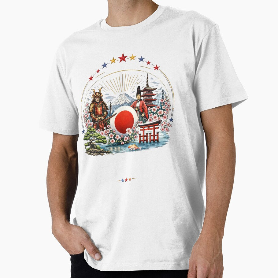 Copy of Japan Soccer Fans Samurai Sakura Vintage Design | Japan Supporters Represent 2026 Shirt by Inner Flame Studio - T-Shirt, Sweatshirt, Hoodie