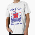 The Vikings Are Coming. Norway Football World Cup 2026 Fan Art by BorysMano Unisex T-shirt, Sweatshirt, Hoodie, Long Sleeve Tee - T-Shirt, Sweatshirt, Hoodie