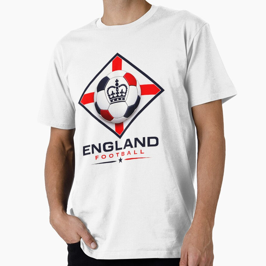 England Football Ultra Modern Minimal Color Blast Soccer Design by TKOprintdesigns Unisex T-shirt, Sweatshirt, Hoodie, Long Sleeve Tee - T-Shirt, Sweatshirt, Hoodie