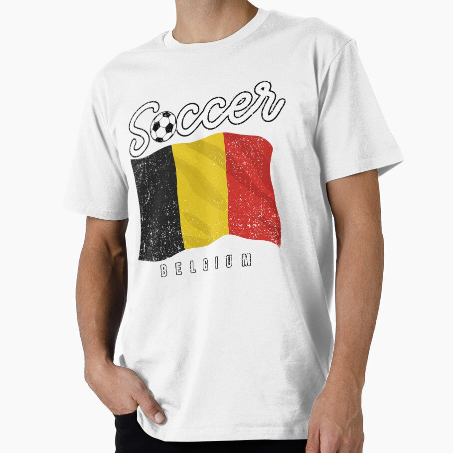 SOCCER TEAMS BIG FLAG - BELGIUM - Fans and Teams for Men and Women T-shirt by wallsandpatts - T-Shirt, Sweatshirt, Hoodie