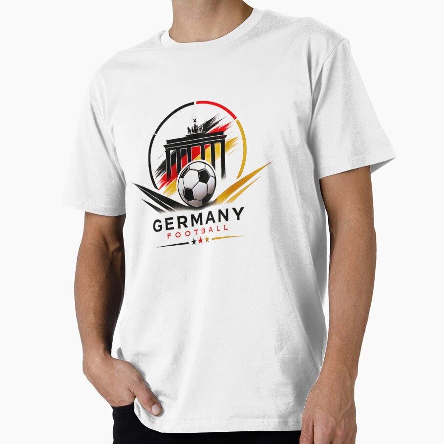 Germany Football Color Punch Ultra Modern Minimal Soccer Design by TKOprintdesigns Unisex T-shirt, Sweatshirt, Hoodie, Long Sleeve Tee - T-Shirt, Sweatshirt, Hoodie