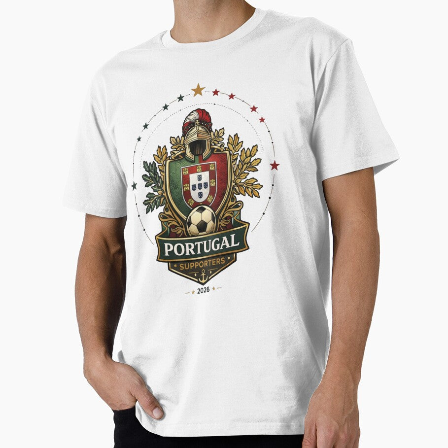 Portugal 2026 Football Crest  Portuguese Soccer Supporters Pride Design by Inner Flame Studio - T-Shirt, Sweatshirt, Hoodie
