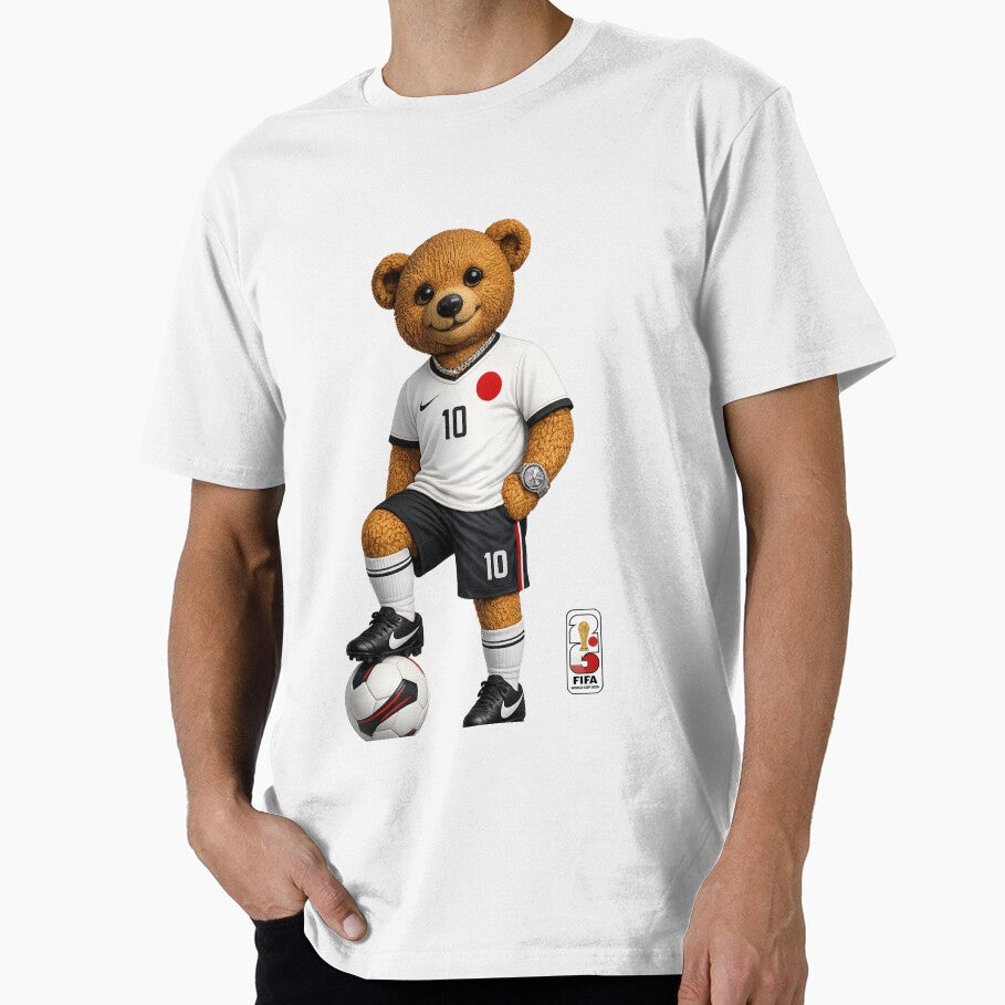 Japan Soccer Bear World Cup Teddy Bear by Boogie NW Unisex T-shirt, Sweatshirt, Hoodie, Long Sleeve Tee - T-Shirt, Sweatshirt, Hoodie