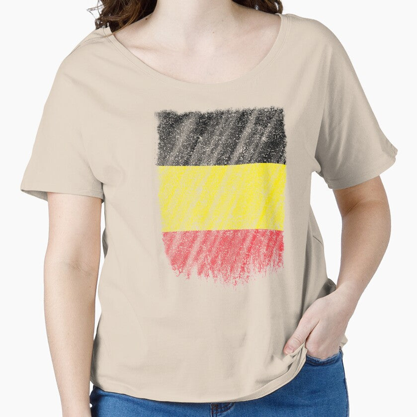 Belgian Flag Shirt Belgium Flag T shirt Wavy Retro Design by cgocgy Unisex T-shirt, Sweatshirt, Hoodie, Long Sleeve Tee - T-Shirt, Sweatshirt, Hoodie