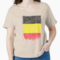 Belgian Flag Shirt Belgium Flag T shirt Grunge Retro Design by cgocgy Unisex T-shirt, Sweatshirt, Hoodie, Long Sleeve Tee - T-Shirt, Sweatshirt, Hoodie