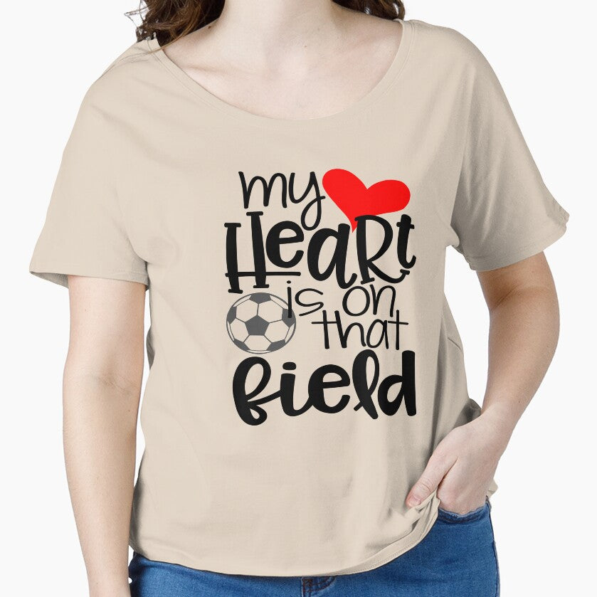 My Heart Is On That Field- Soccer by adametzb Unisex T-shirt, Sweatshirt, Hoodie, Long Sleeve Tee - T-Shirt, Sweatshirt, Hoodie