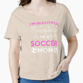 Beautiful Soccer Mom by FlashFireTees Unisex T-shirt, Sweatshirt, Hoodie, Long Sleeve Tee - T-Shirt, Sweatshirt, Hoodie