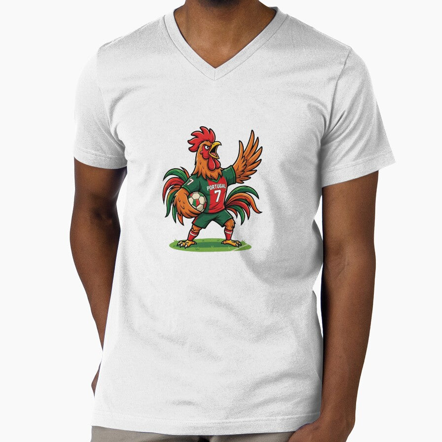Portugal Rooster Soccer Player  Barcelos Selecao World Cup 2026 by David Mateo ArtWorks Unisex T-shirt, Sweatshirt, Hoodie, Long Sleeve Tee - T-Shirt, Sweatshirt, Hoodie