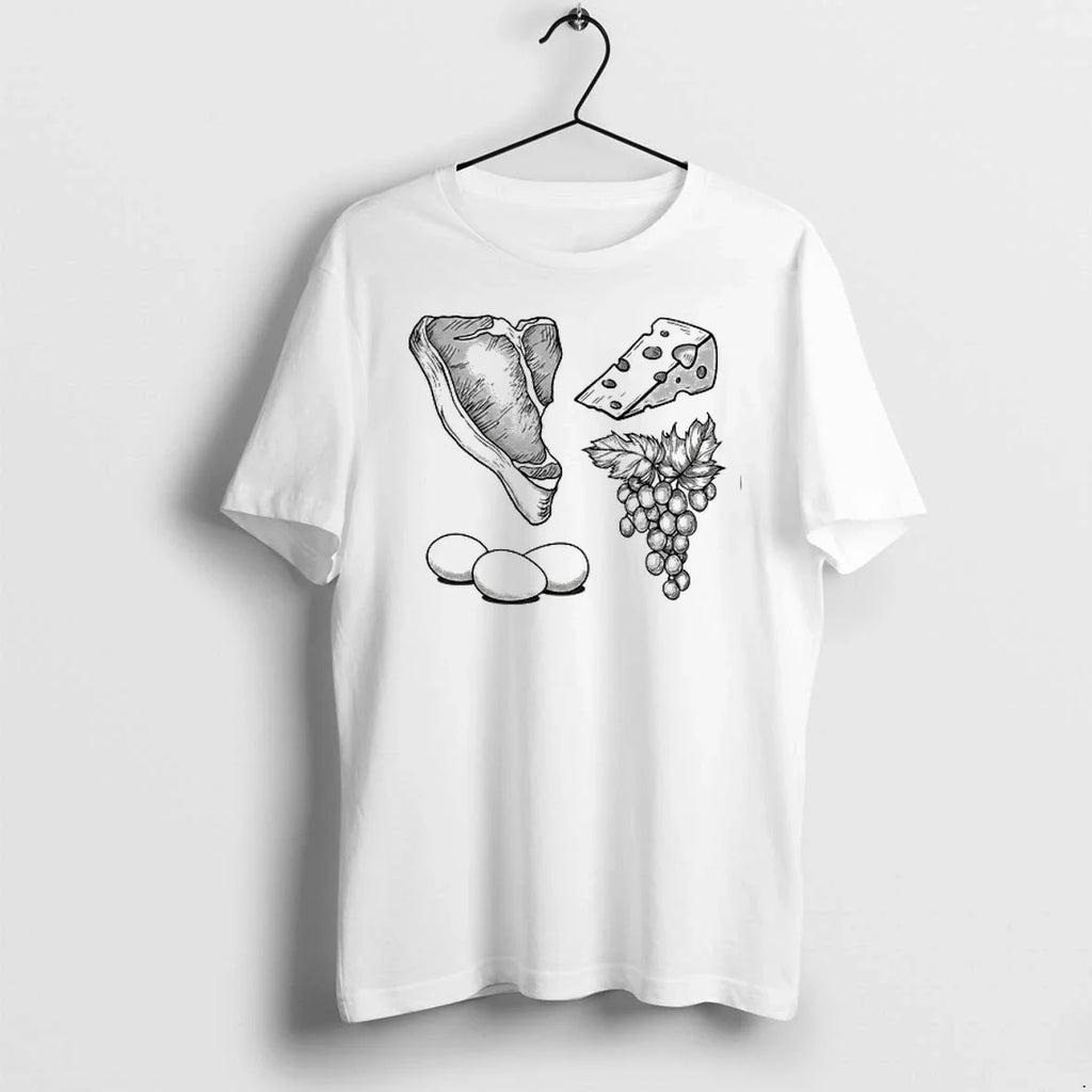 Steak Cheese Eggs Grape Juice 0 Tshirts Sweater Unisex T-shirt, Sweatshirt, Hoodie, Long Sleeve Tee - T-Shirt, Sweatshirt, Hoodie