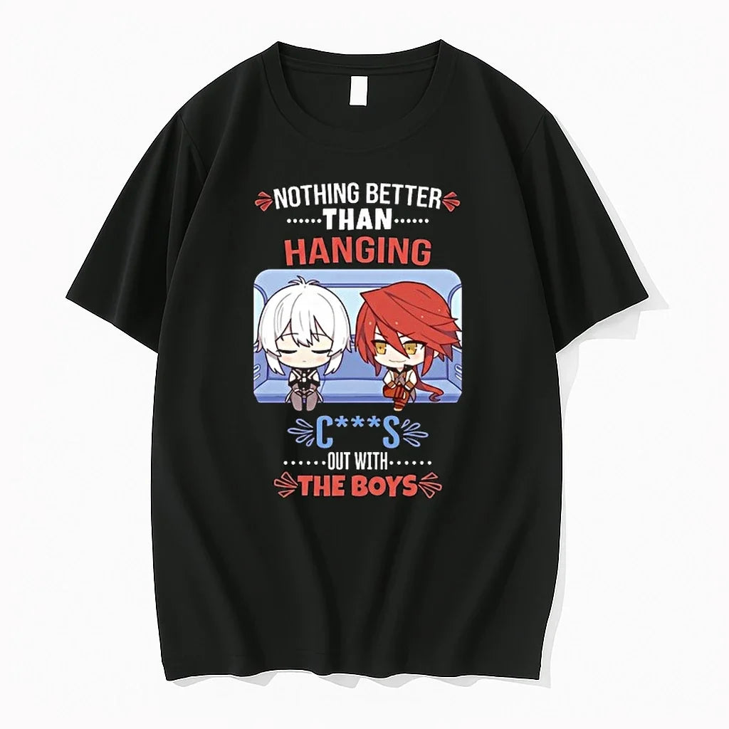 Stelle And Himeko Nothing Better Than Hanging Out With The Boys 0 Tshirts Sweater Unisex T-shirt, Sweatshirt, Hoodie, Long Sleeve Tee - T-Shirt, Sweatshirt, Hoodie