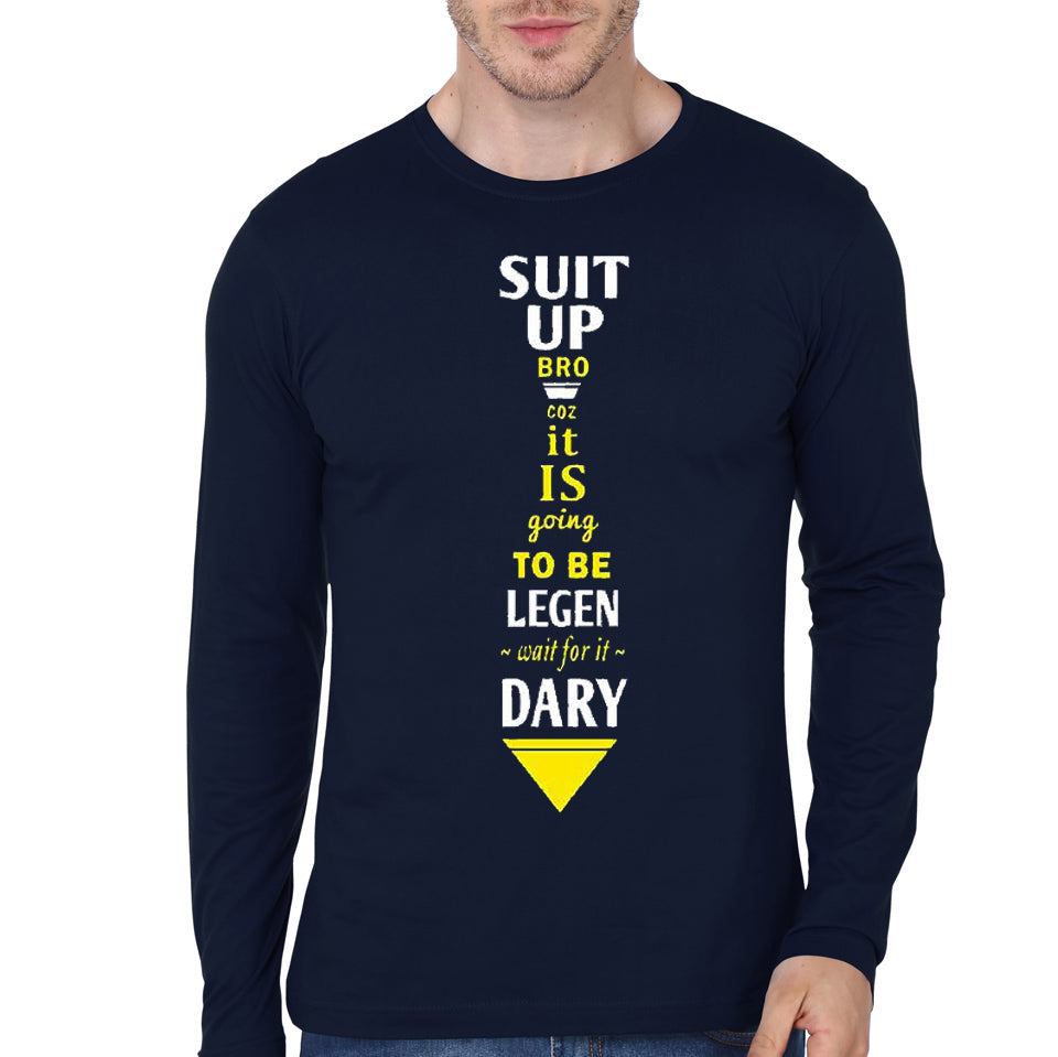 Suit Up Navy Blue Full Sleeve T-Shirts, Hoodie, Sweatshirt - T-Shirt, Sweatshirt, Hoodie