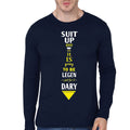 Suit Up Navy Blue Full Sleeve T-Shirts, Hoodie, Sweatshirt - T-Shirt, Sweatshirt, Hoodie