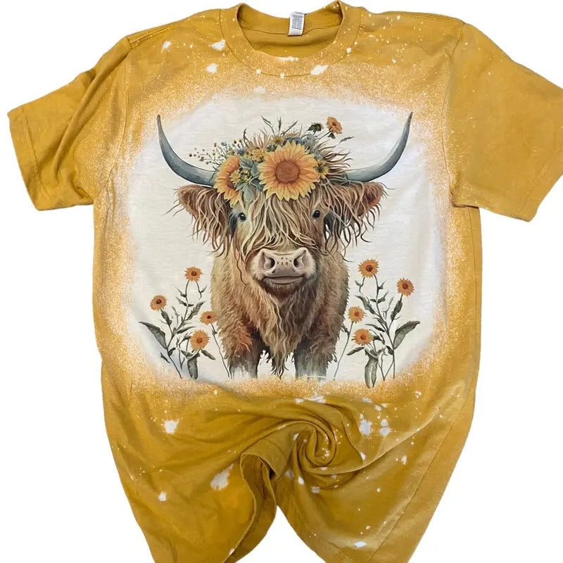 Sunflowers & Highland Cow T-Shirts, Hoodie, Sweatshirt - T-Shirt, Sweatshirt, Hoodie