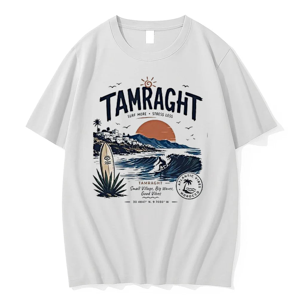 Tamraght Surf More Stress Less 0 Tshirts Sweater Unisex T-shirt, Sweatshirt, Hoodie, Long Sleeve Tee - T-Shirt, Sweatshirt, Hoodie