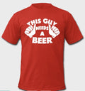 This Guy Needs Beer Half Sleeve Red T-Shirts, Hoodie, Sweatshirt - T-Shirt, Sweatshirt, Hoodie