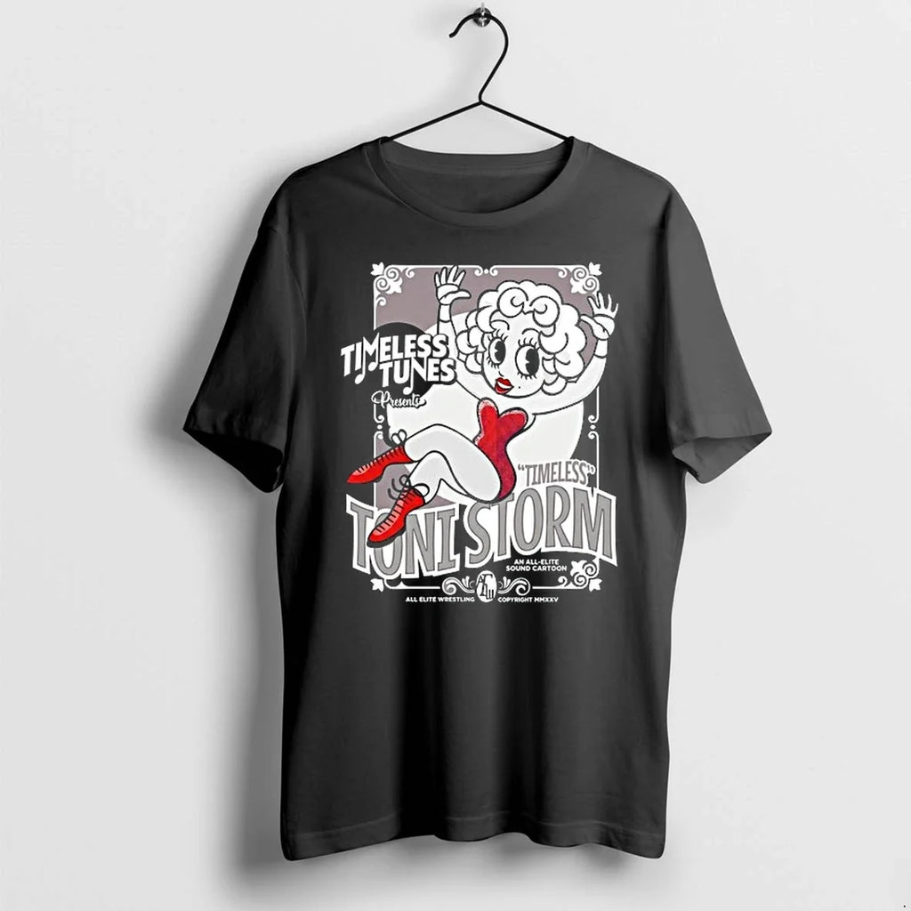 Toni Storm Timeless Tunes Presents An All Elite Sound Cartoon 0 Tshirts Sweater Unisex T-shirt, Sweatshirt, Hoodie, Long Sleeve Tee - T-Shirt, Sweatshirt, Hoodie