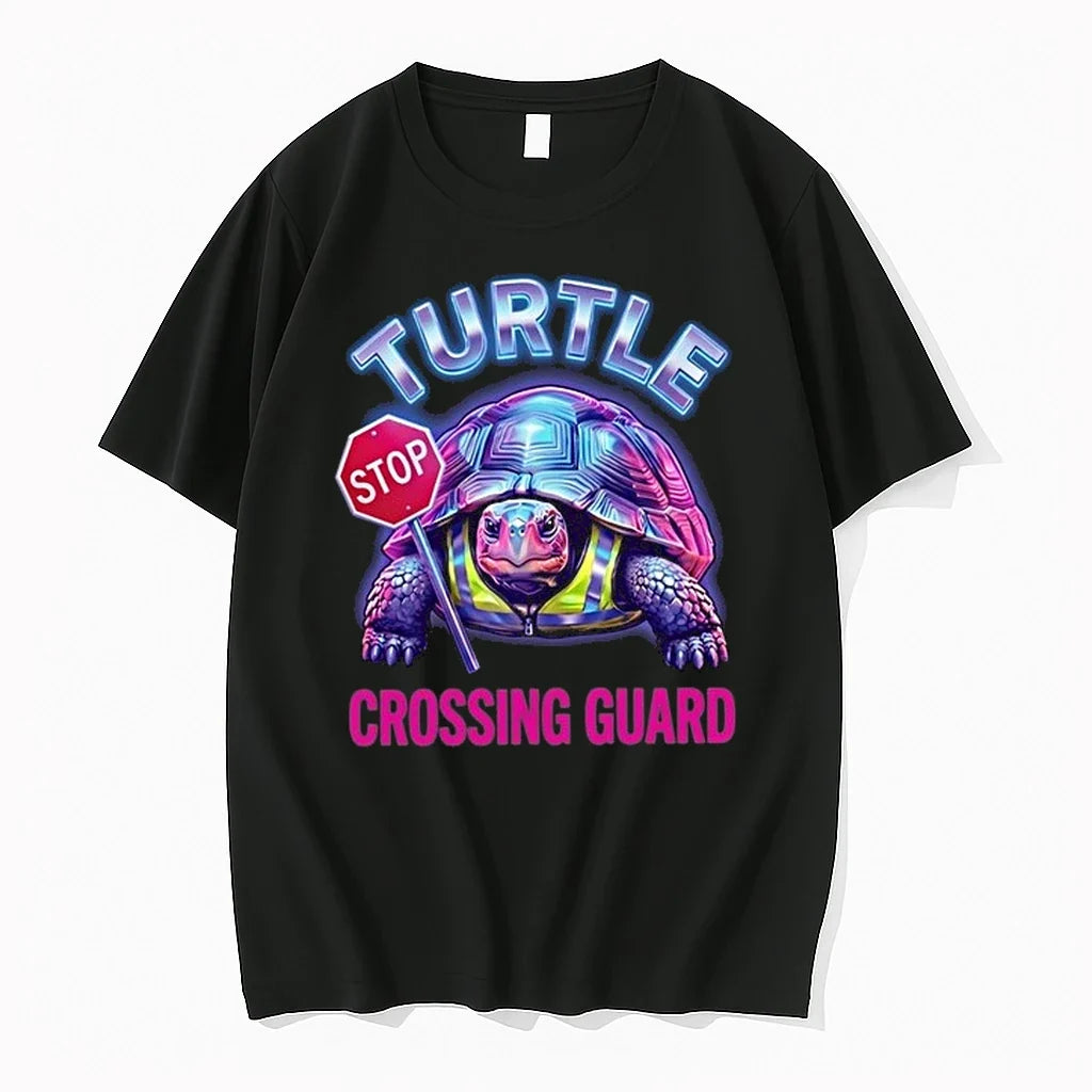 Turtle Stop Crossing Guard Retro Vibe 0 Tshirts Sweater Unisex T-shirt, Sweatshirt, Hoodie, Long Sleeve Tee - T-Shirt, Sweatshirt, Hoodie