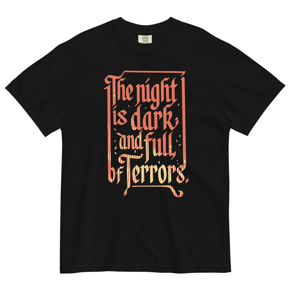 Night Is Dark Full Terrors Relaxed Fit T-Shirts, Hoodie, Sweatshirt - T-Shirt, Sweatshirt, Hoodie