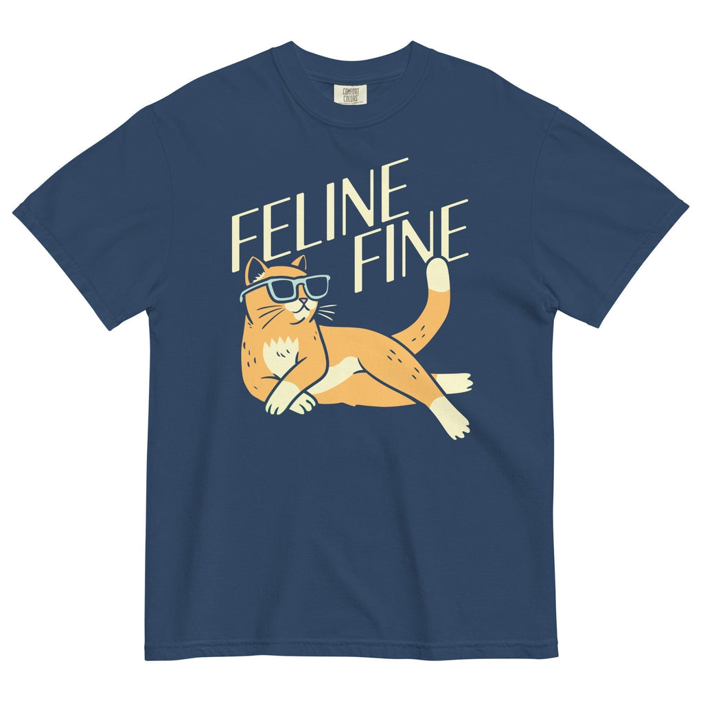 Feline Fine Relaxed Fit T-Shirts, Hoodie, Sweatshirt - T-Shirt, Sweatshirt, Hoodie