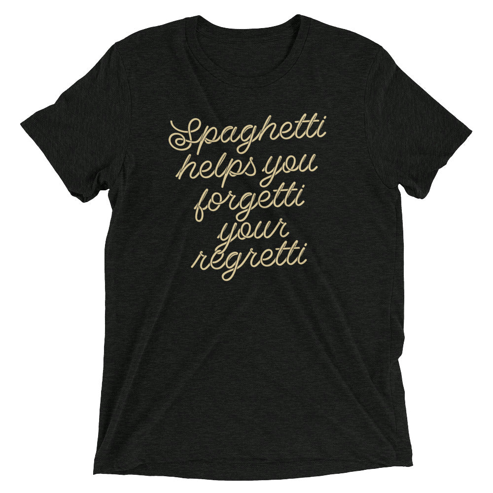 Spaghetti Helps You Forgetti Your Regretti Tri Blend T-Shirts, Hoodie, Sweatshirt - T-Shirt, Sweatshirt, Hoodie