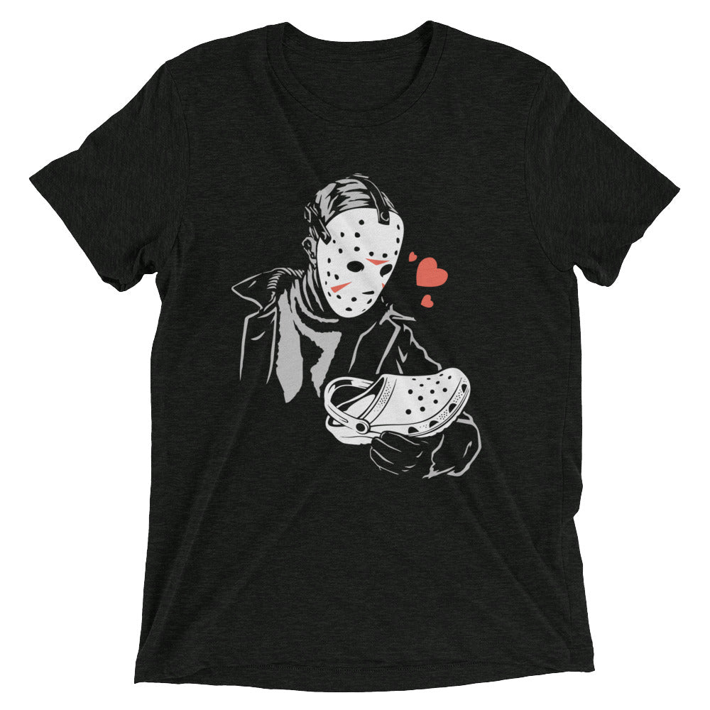 Jason Loves Crocs Tri Blend T-Shirts, Hoodie, Sweatshirt - T-Shirt, Sweatshirt, Hoodie