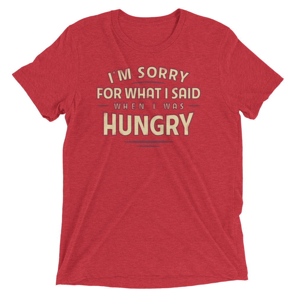 What I Said When I Was Hungry Tri Blend T-Shirts, Hoodie, Sweatshirt - T-Shirt, Sweatshirt, Hoodie