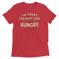 What I Said When I Was Hungry Tri Blend T-Shirts, Hoodie, Sweatshirt - T-Shirt, Sweatshirt, Hoodie