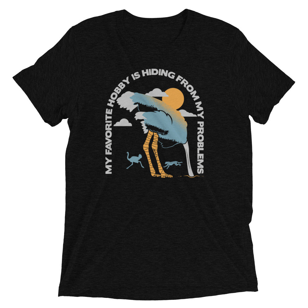 My Favorite Hobby Is Hiding My Problems Tri Blend T-Shirts, Hoodie, Sweatshirt - T-Shirt, Sweatshirt, Hoodie