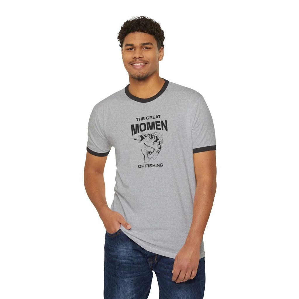 Great Moments of Fishing Unisex Cotton Ringer T-Shirt, Fishing Gift, [...] Unisex T-shirt, Sweatshirt, Hoodie, Long Sleeve Tee - T-Shirt, Sweatshirt, Hoodie