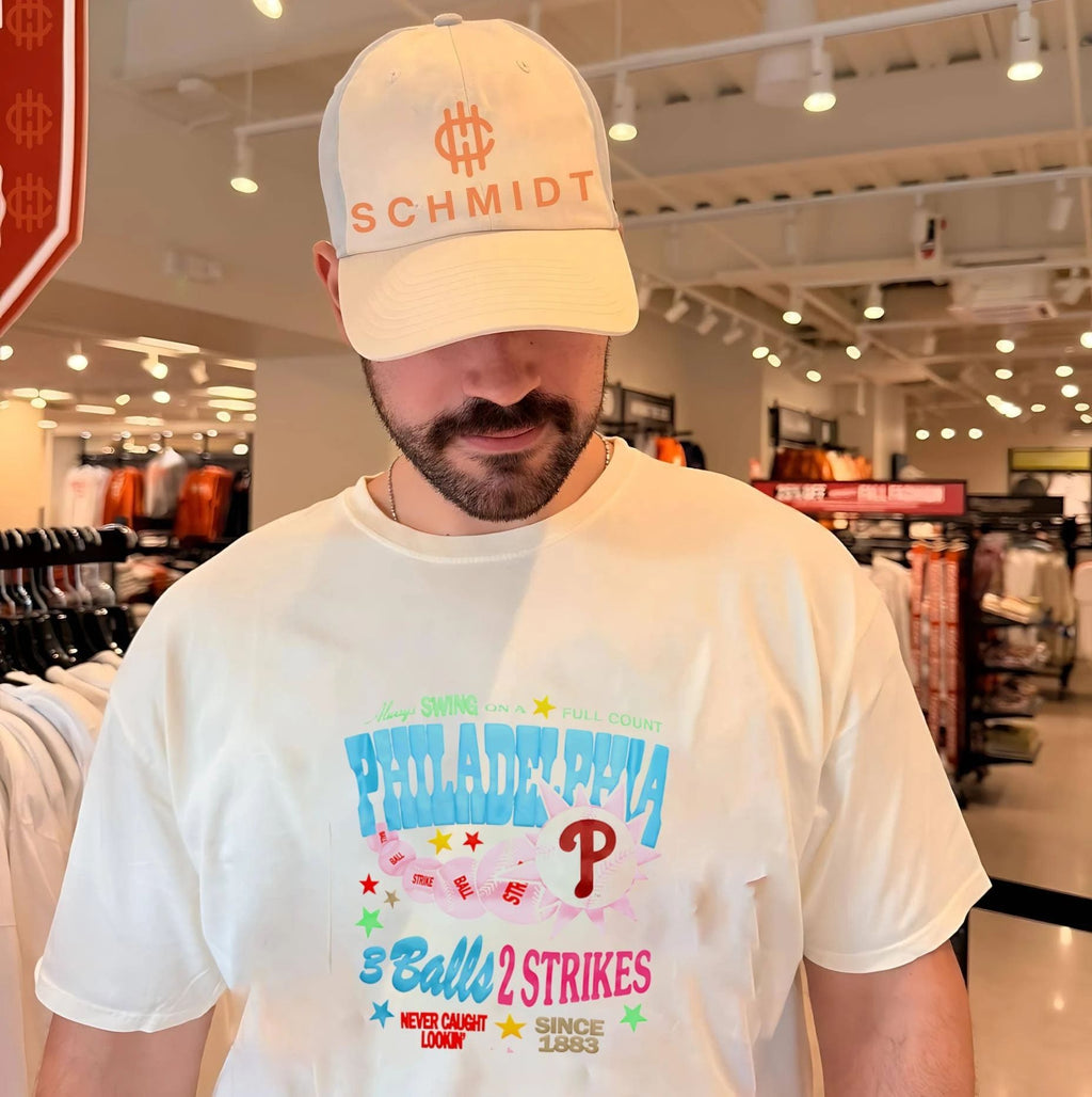 Philadelphia Phillies 3 Balls 2 Strikes Never Caught Lookin shirt Unisex T-shirt, Sweatshirt, Hoodie, Long Sleeve Tee - T-Shirt, Sweatshirt, Hoodie