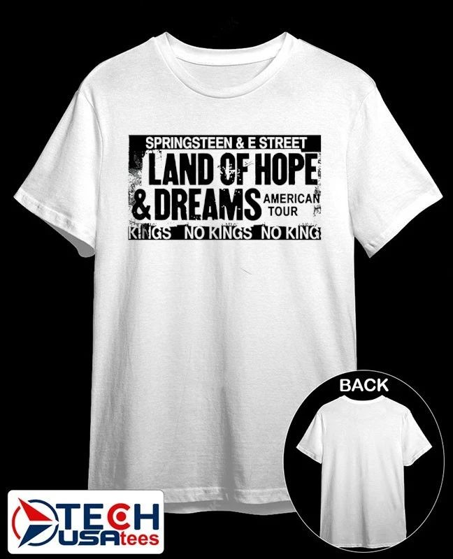 Springsteen and The E Street Band 2026 Land of Hope and Dreams American Tour shirt Unisex T-shirt, Sweatshirt, Hoodie, Long Sleeve Tee - T-Shirt, Sweatshirt, Hoodie
