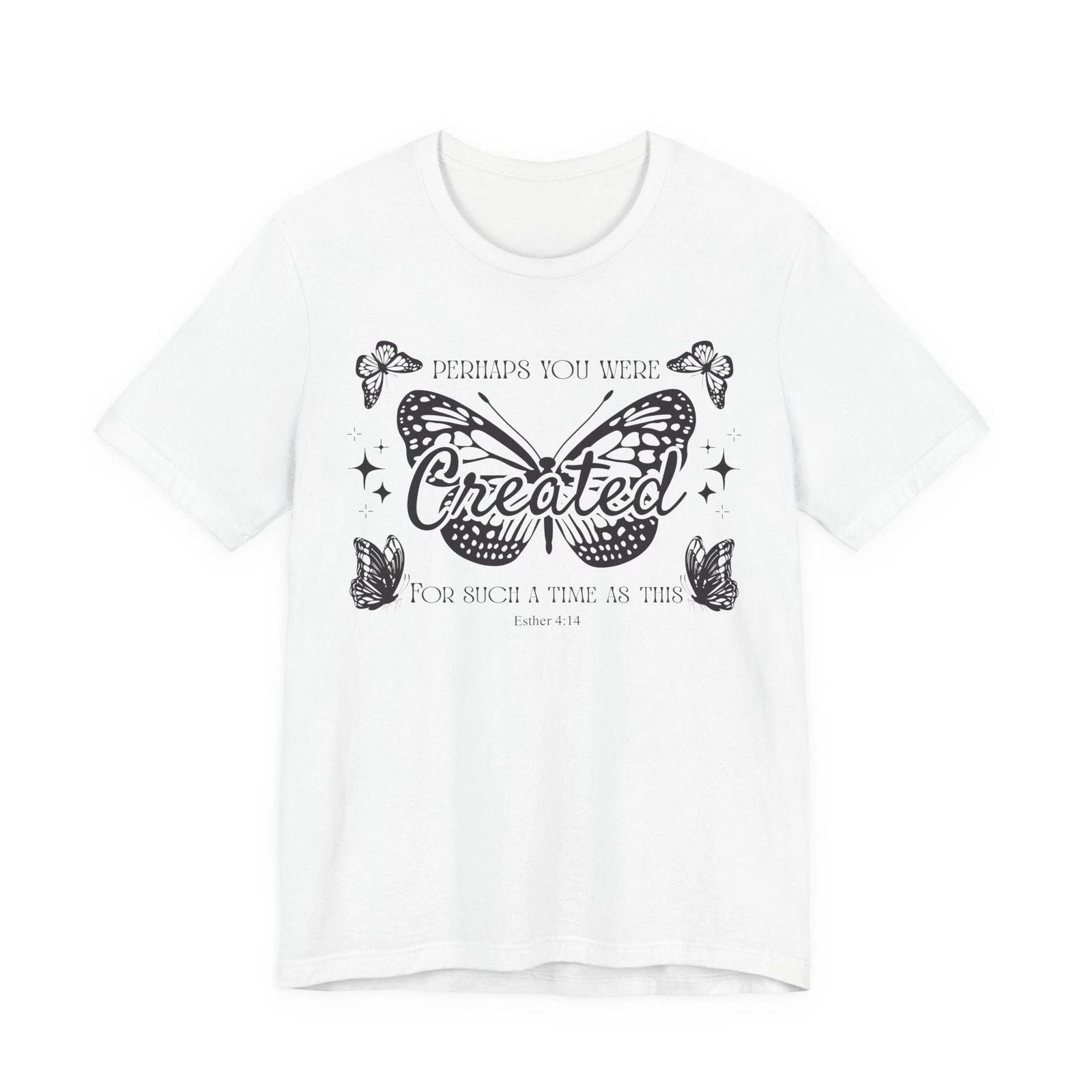 Women T-shirt Created Butterfly Graphic tee Wrapped in Jesus back print. Unisex T-shirt, Sweatshirt, Hoodie, Long Sleeve Tee - T-Shirt, Sweatshirt, Hoodie