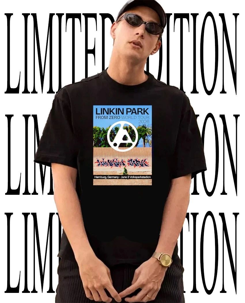 Linkin Park From Zero World Tour 2026 Hamburg Graffiti shirt Unisex T-shirt, Sweatshirt, Hoodie, Long Sleeve Tee - T-Shirt, Sweatshirt, Hoodie